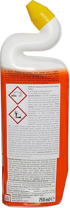 Mr Muscle Lavanta Kokulu Çamaşır suyu Katkılı Tuvalet Temizleyici 750 mL