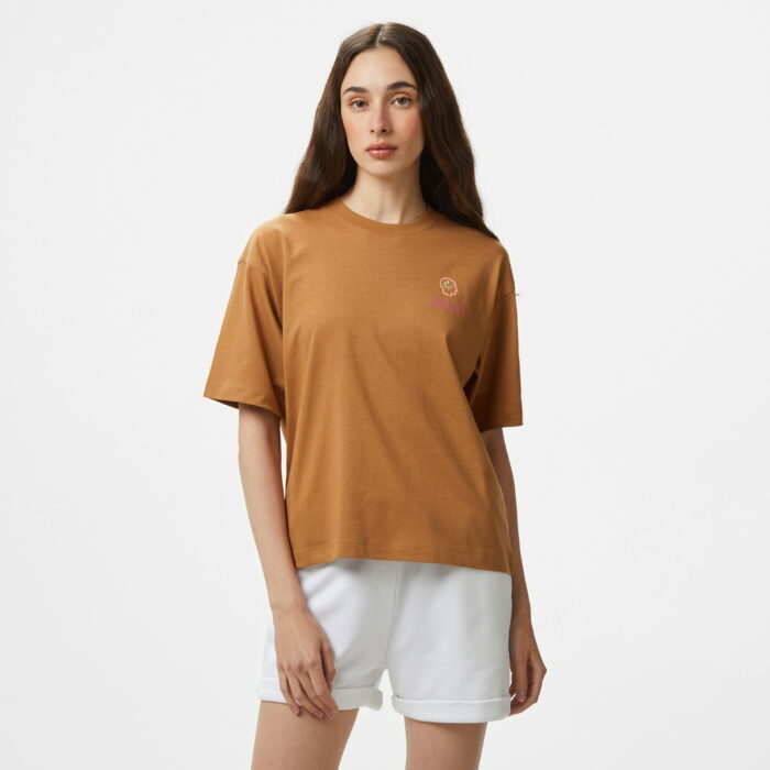 تی شرت قهوه ای زنانه Champion Eco Future Cuffed
