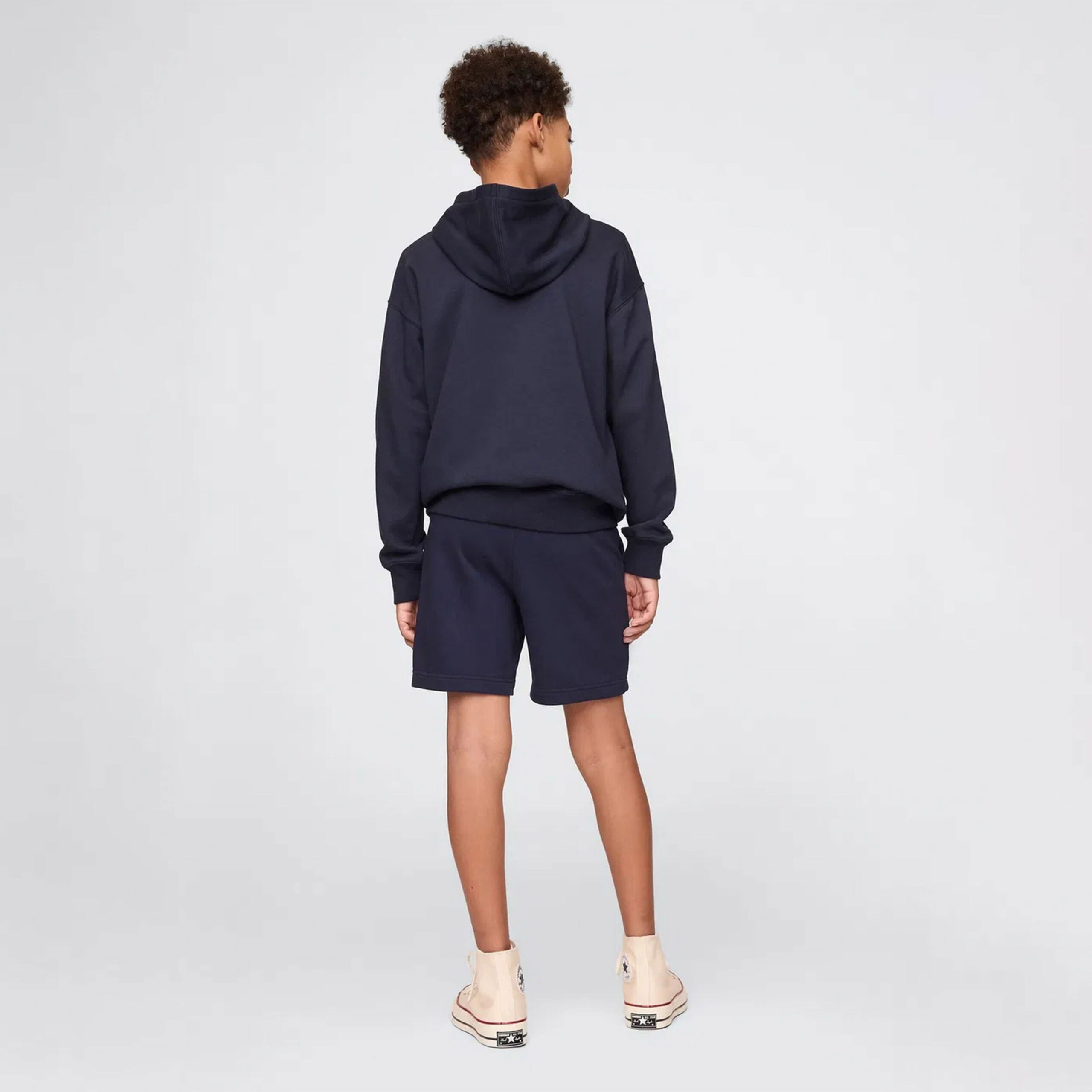 GAP - شلوارک بچهگانه گپ مدل French Terry Relaxed Fit سرمهای - تصویر 3