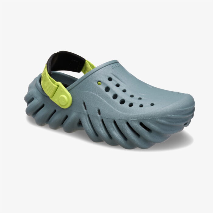 دمپایی بچه‌گانه Crocs مدل Echo Clog سبز - تصویر 2