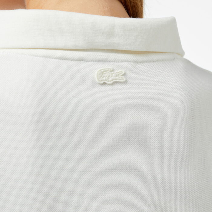 سویشرت سفید زیپ‌دار زنانه Lacoste مدل Regular Fit - تصویر 8