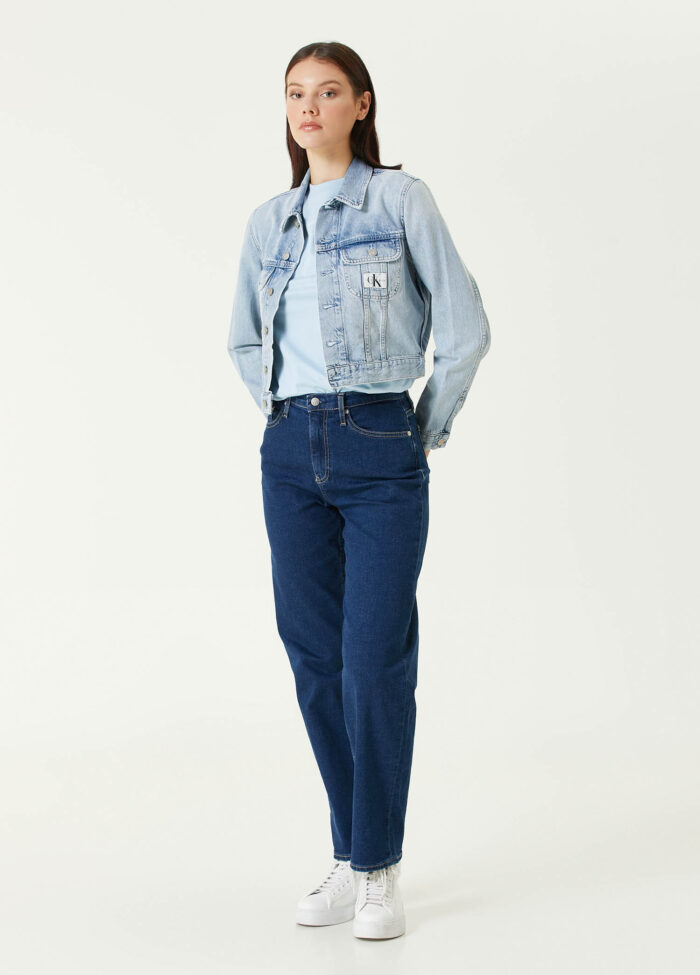 Calvin Klein - تی‌شرت نخی ارگانیک با جزئیات لوگوی آبی - تصویر 2