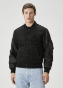 Alpha Industries - کاپشن بمبر پشمی مشکی MA-1