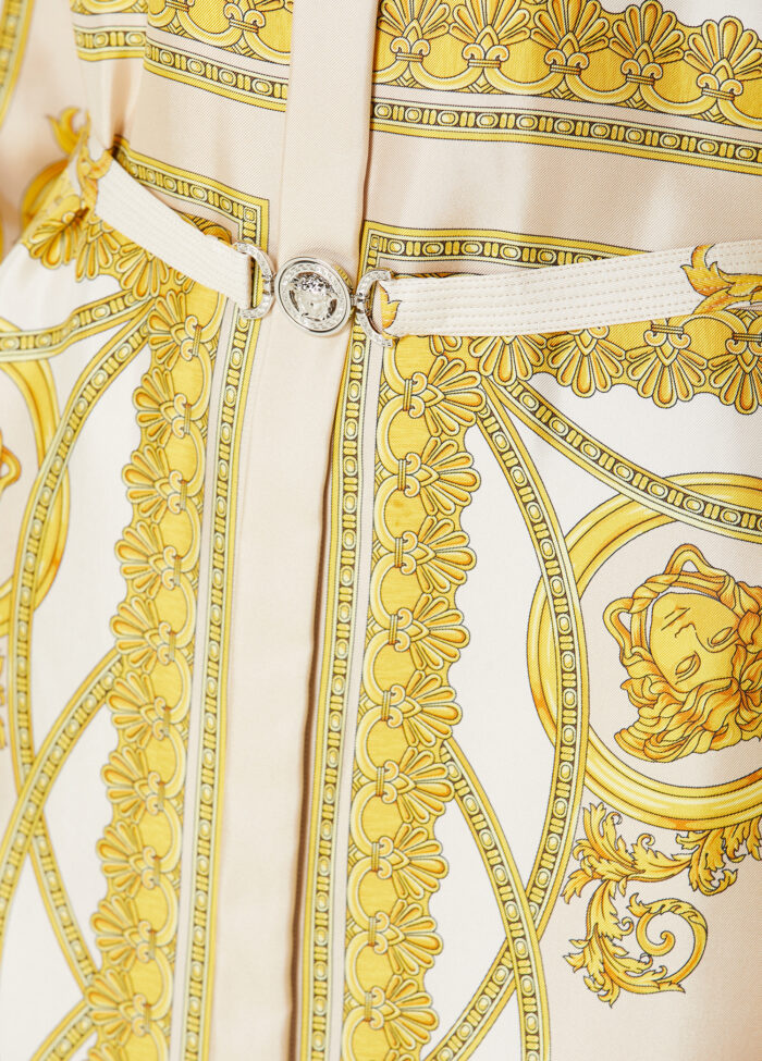 Versace - لباس پیراهن ابریشمی میدی La Coupe Des Dieux - تصویر 4