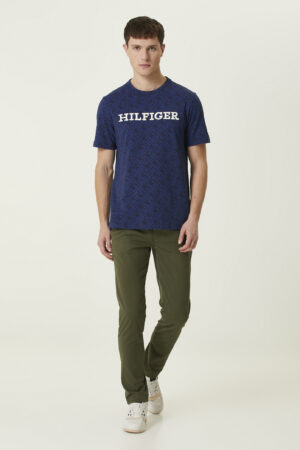 Tommy Hilfiger - شلوار چینو خاکی بلکر مدل ۱۹۸۵