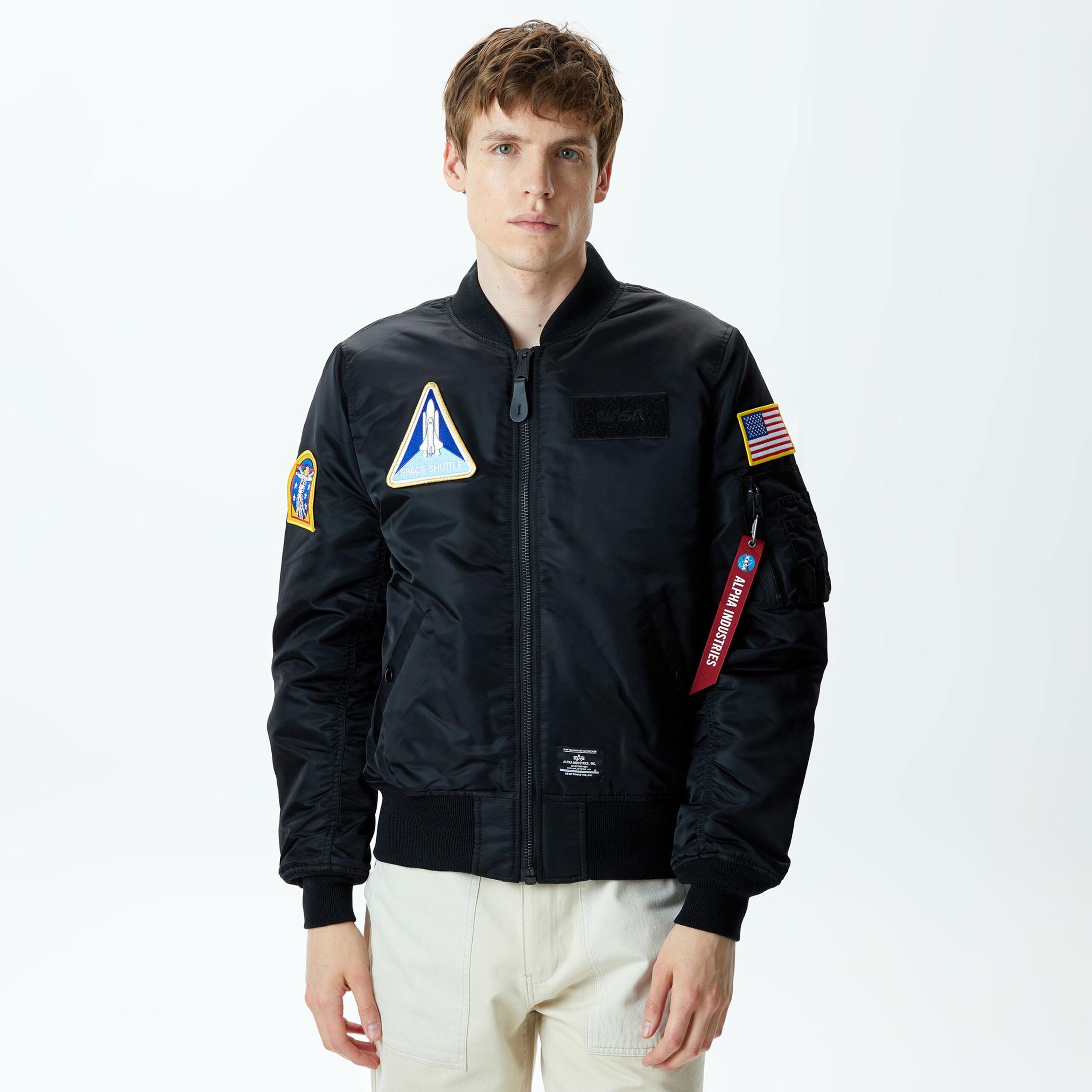 کاپشن مشکی مردانه Alpha Industries NASA Ma-1 Flight Gen - تصویر 5