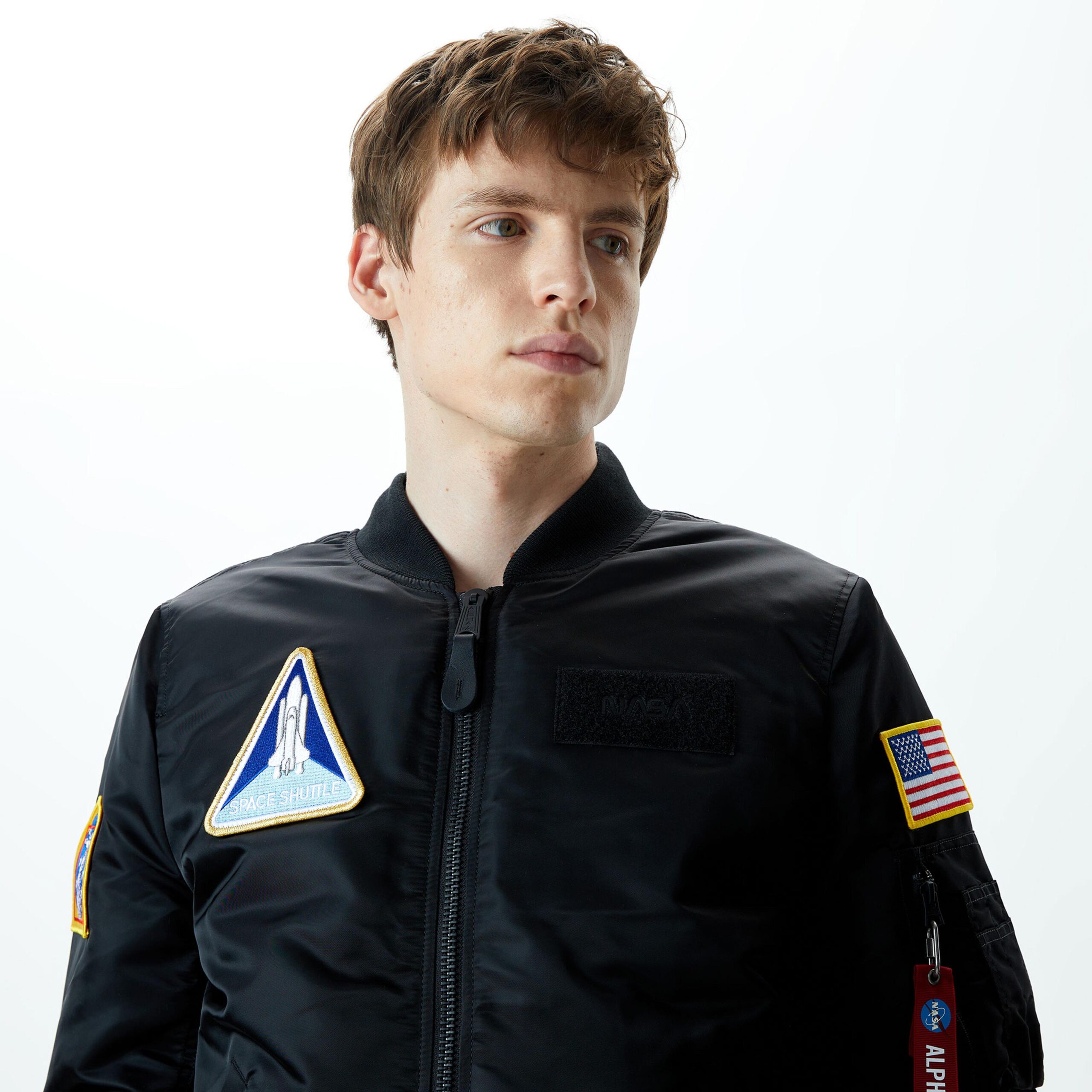 کاپشن مشکی مردانه Alpha Industries NASA Ma-1 Flight Gen - تصویر 2