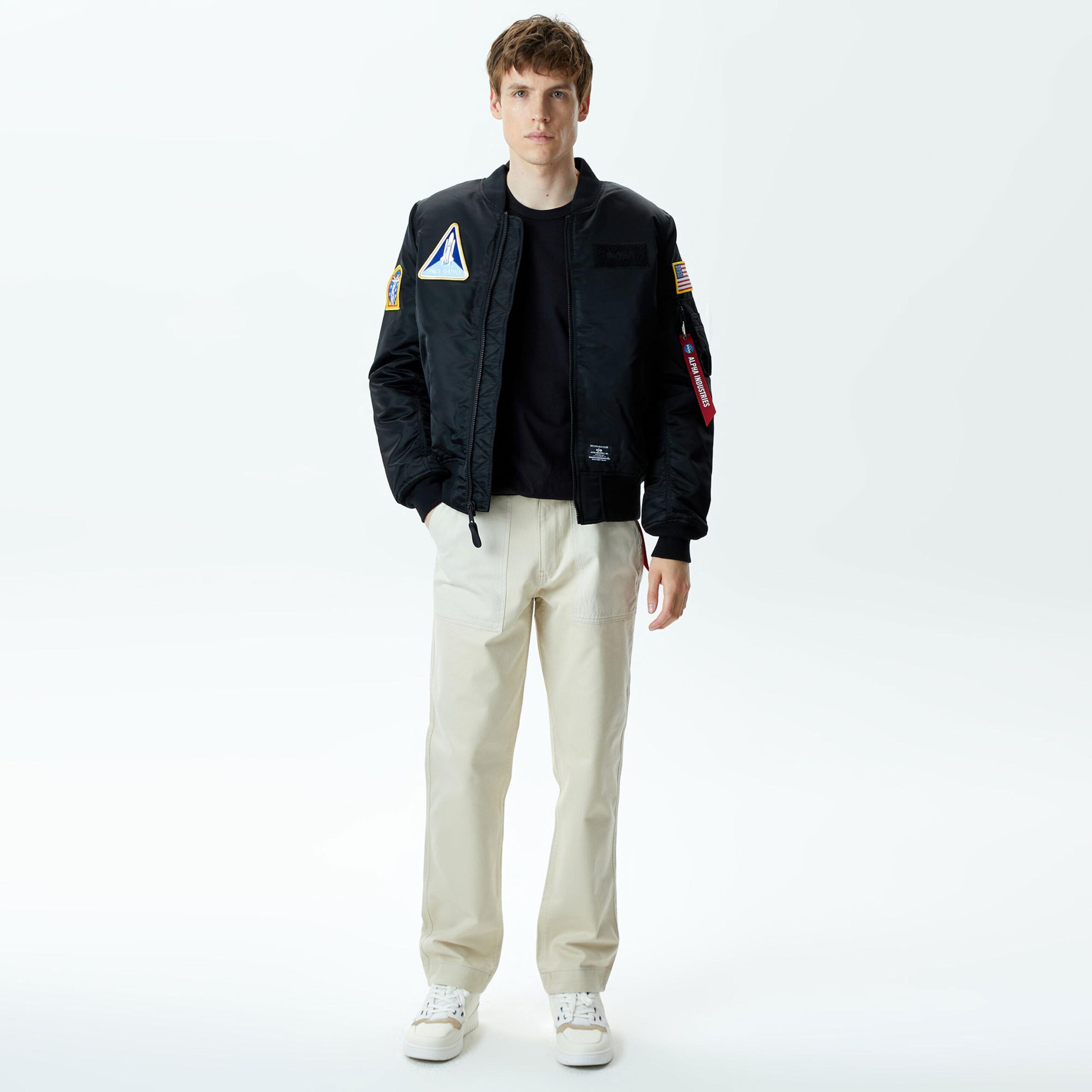 کاپشن مشکی مردانه Alpha Industries NASA Ma-1 Flight Gen - تصویر 4