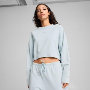 Puma - سویشرت آبی زنانه پوما Dare To Relaxed Washed Crew