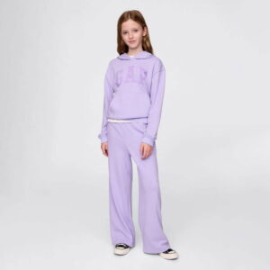 شلوار ورزشی بچه‌گانه گشاد و راحت Gap مدل Relaxed Fit بنفش