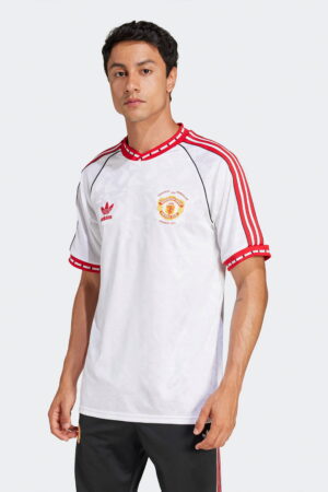 تی شرت مردانه آدیداس مدل Manchester United Retro White