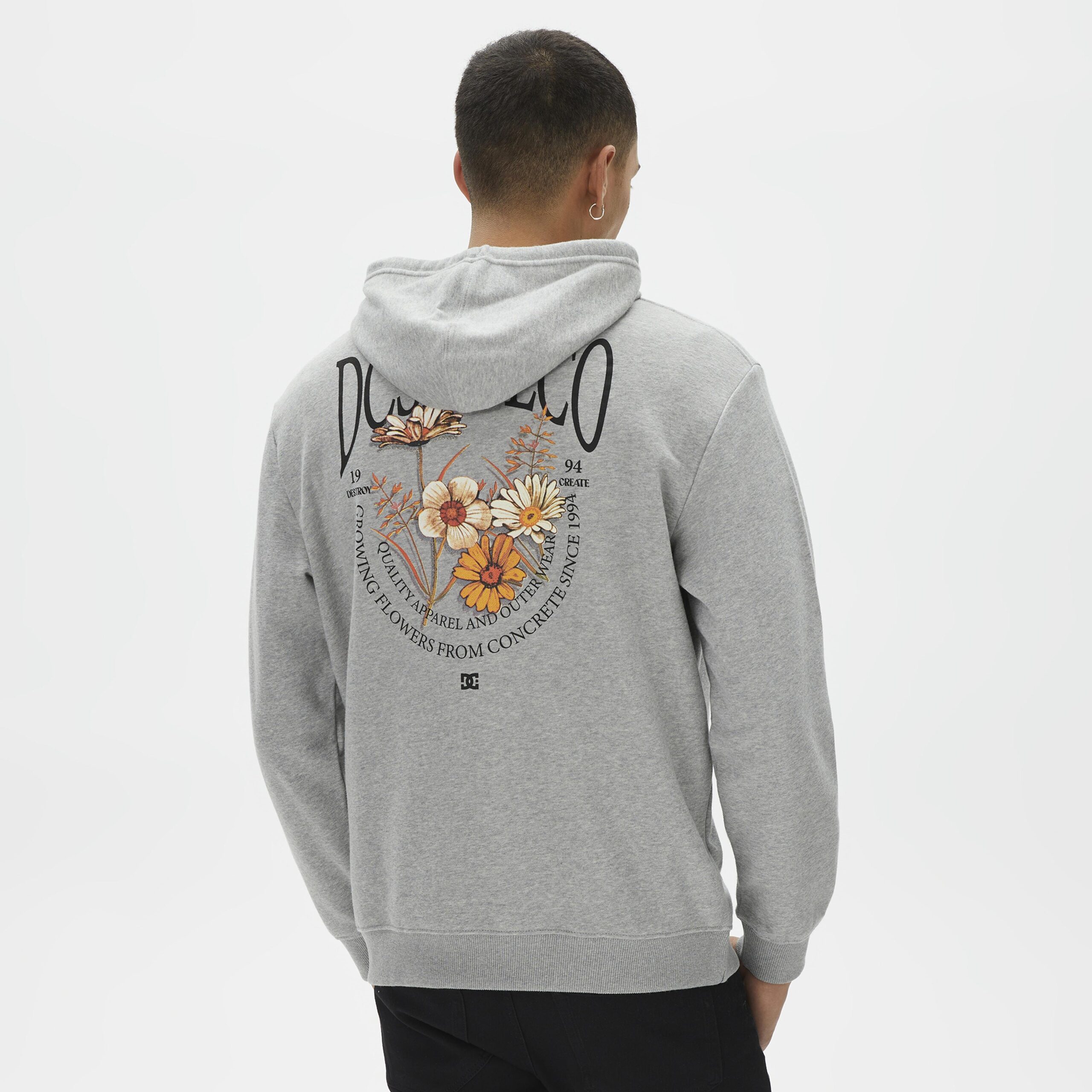 DC Concrete - سویشرت خاکستری مردانه دیسی کانکریت پی اچ - تصویر 2