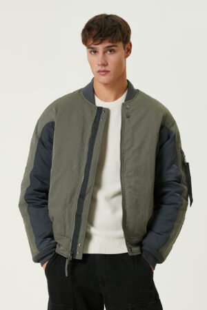 Alpha Industries - ژاکت بمب افکن خاکستری