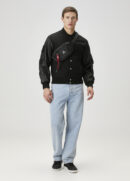 Alpha Industries - کاپشن بمبر پشمی مشکی MA-1