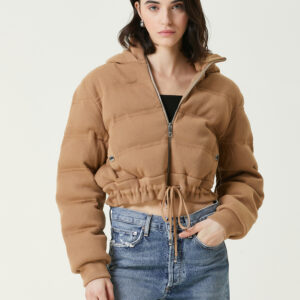 Boss - کاپشن کلاه دار فاندر بژ