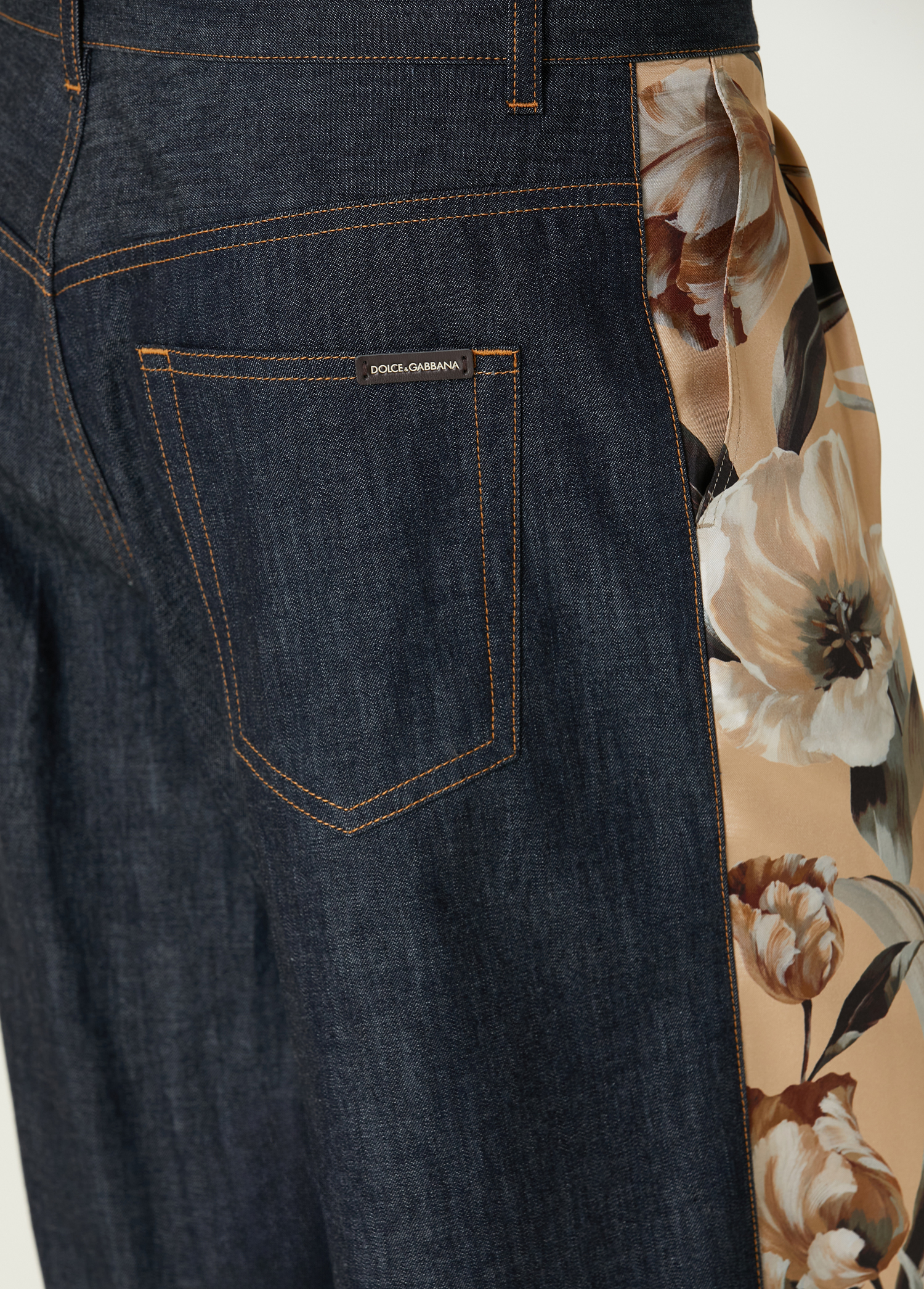 Dolce&Gabbana - شلوارک برمودا طرحدار گلدار بژ - تصویر 5