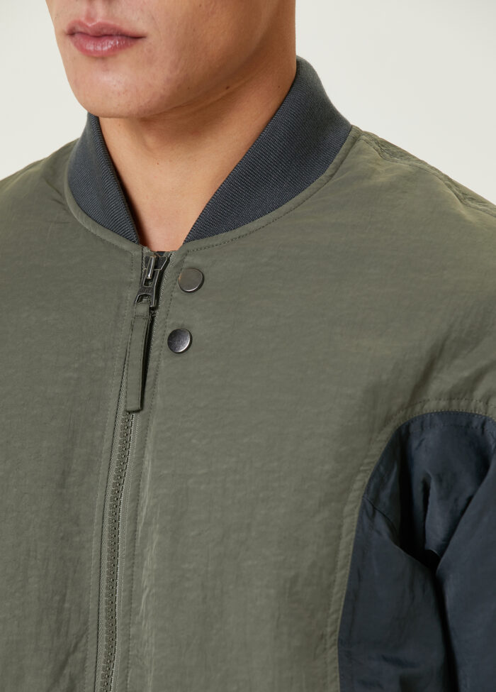 Alpha Industries - ژاکت بمب افکن خاکستری - تصویر 5