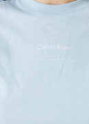 Calvin Klein - تی‌شرت نخی ارگانیک با جزئیات لوگوی آبی