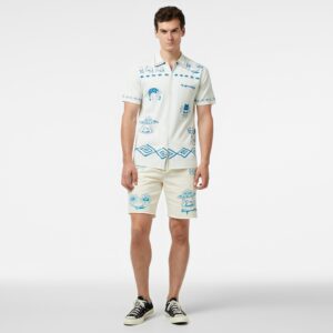 Ripndip - شلوارک سفید مردانه مدل Denim Blonded