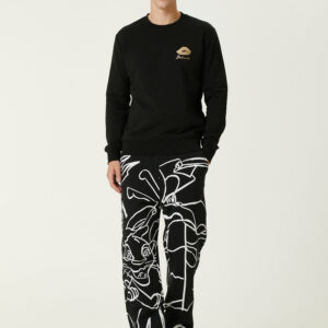 Balmain - شلوار ورزشی مشکی دیزنی مدل شیر شاه