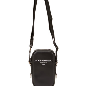 Dolce&Gabbana - کیف چرمی مردانه طرح لوگو مشکی