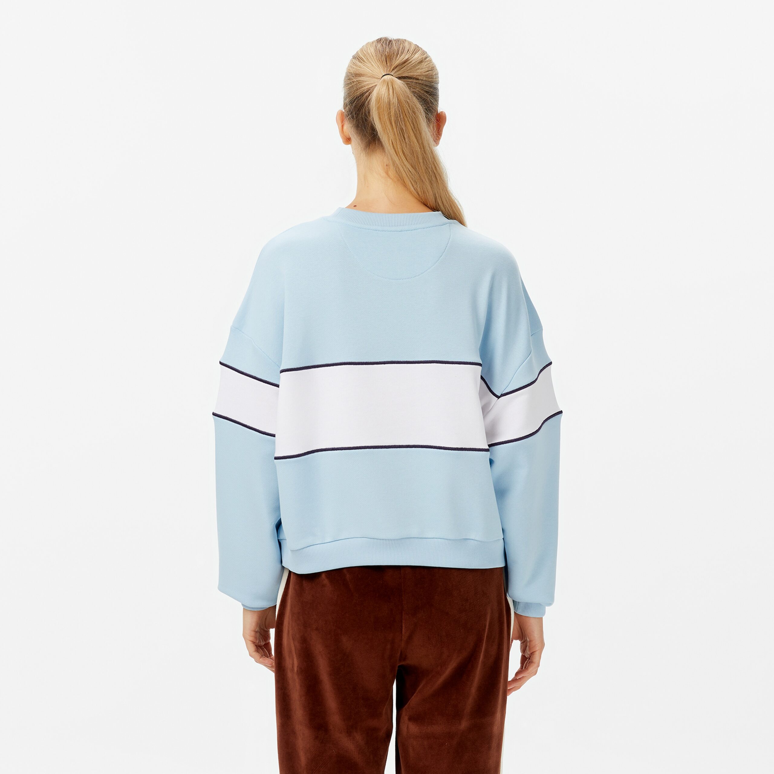 سویشرت آبی زنانه نیو بالانس مدل NB Lifestyle - تصویر 2