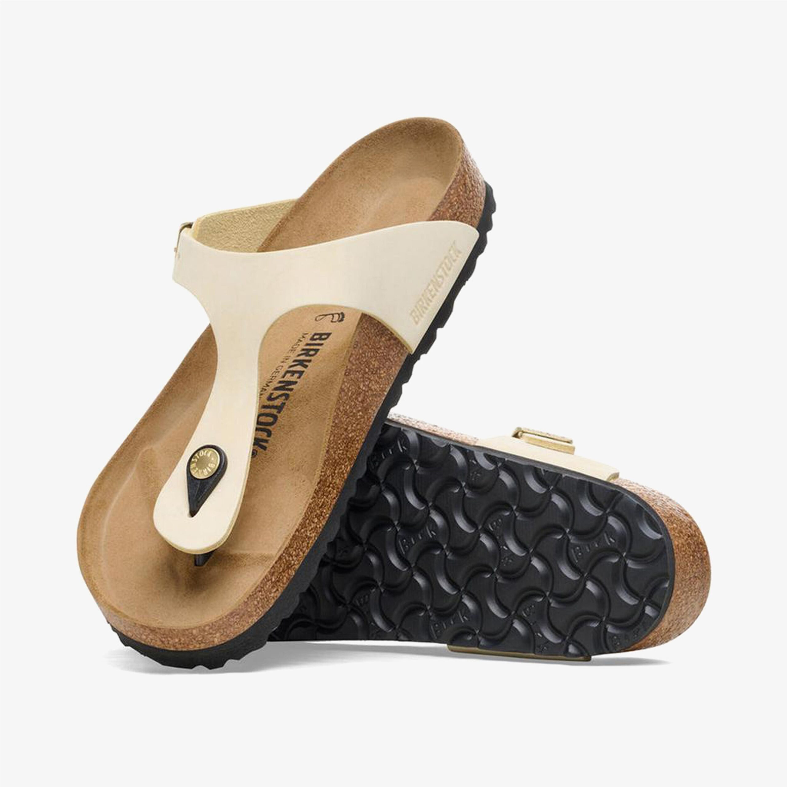 صندل کرم زنانه Birkenstock Gizeh Nu - تصویر 3