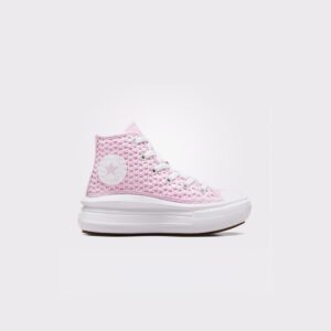 کفش کتانی کانورس چاک تیلور آل استار مدل Move Baby Pink Platform