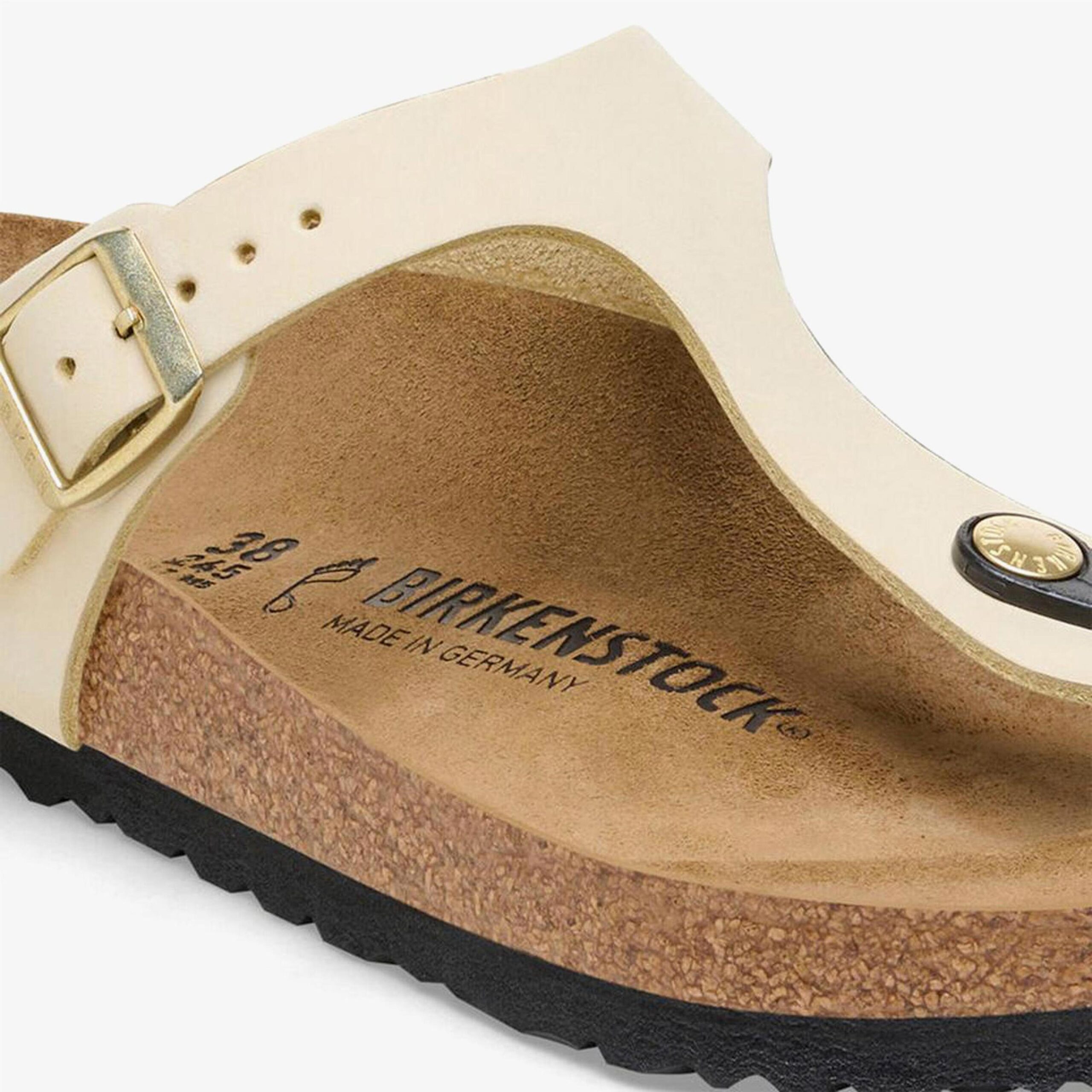 صندل کرم زنانه Birkenstock Gizeh Nu - تصویر 5