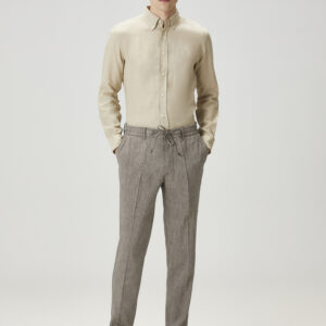 Boss - شلوار کتان قهوه‌ای سی-کین مردانه