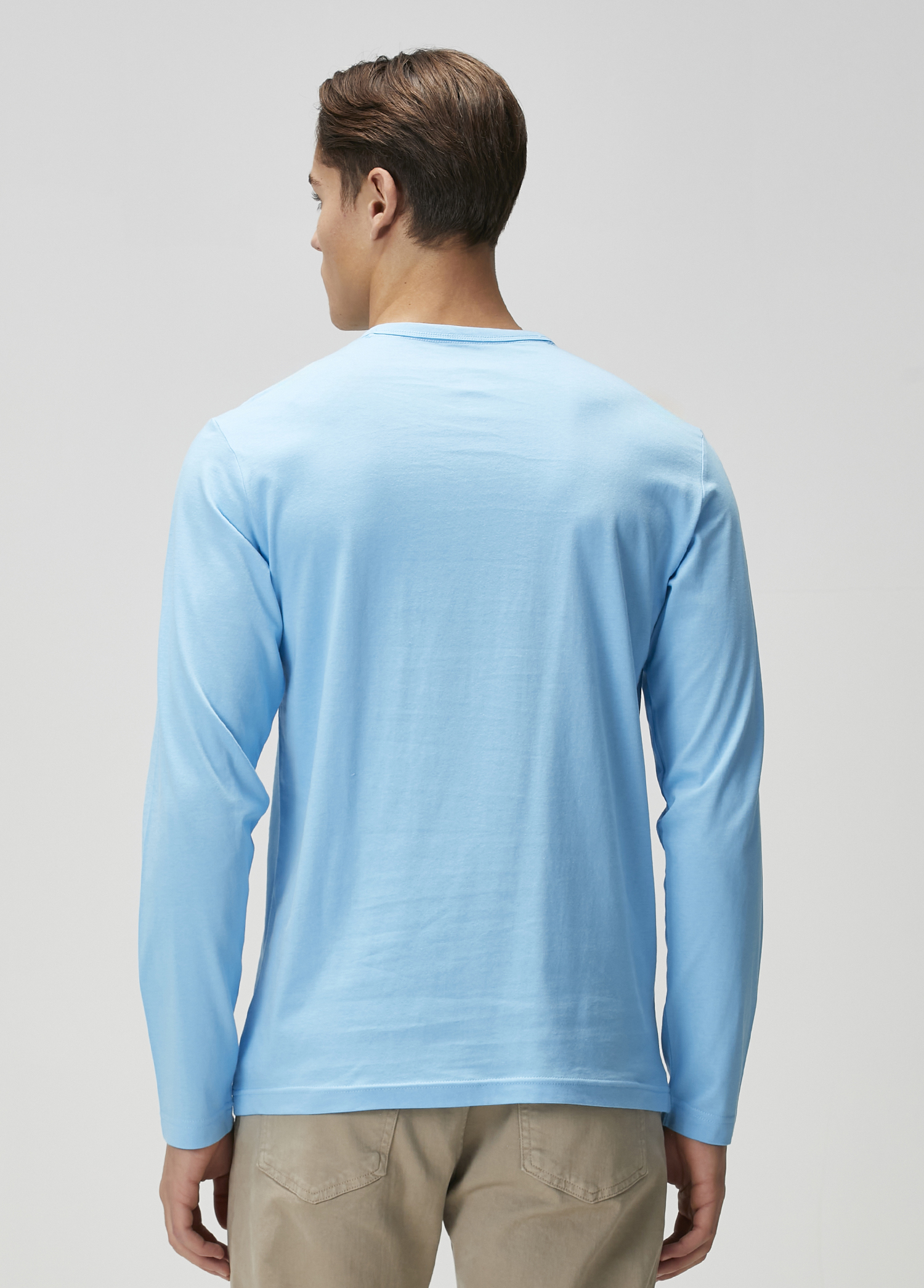 Calvin Klein - تاپ آبی با لوگوی گلدوزی شده - تصویر 4