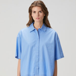 Calvin Klein - تاپ پیژامه آستین کوتاه آبی