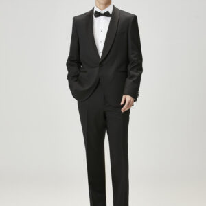 Boss - شلوار پشمی مشکی