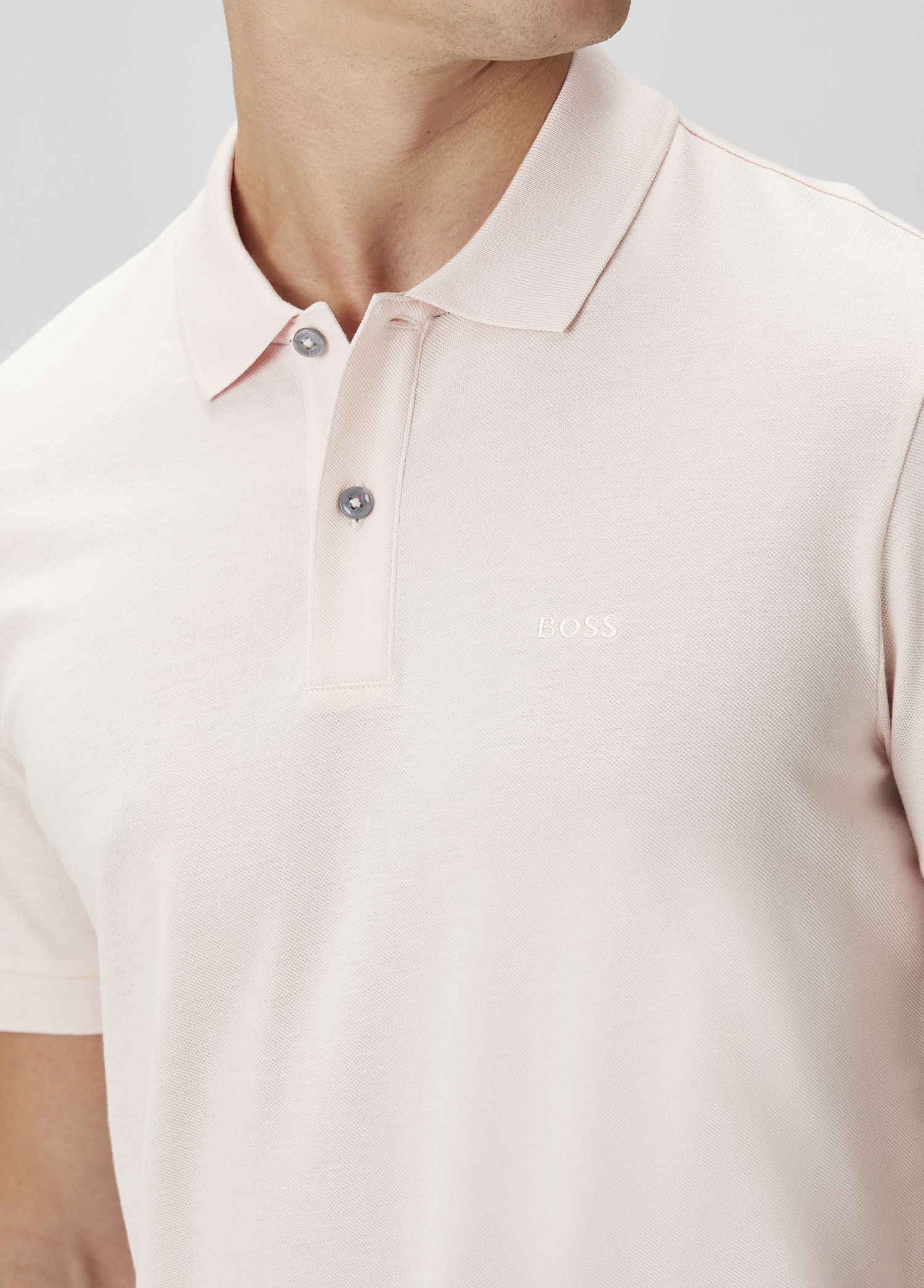 Boss - تیشرت پولو صورتی روشن پالاس - تصویر 5