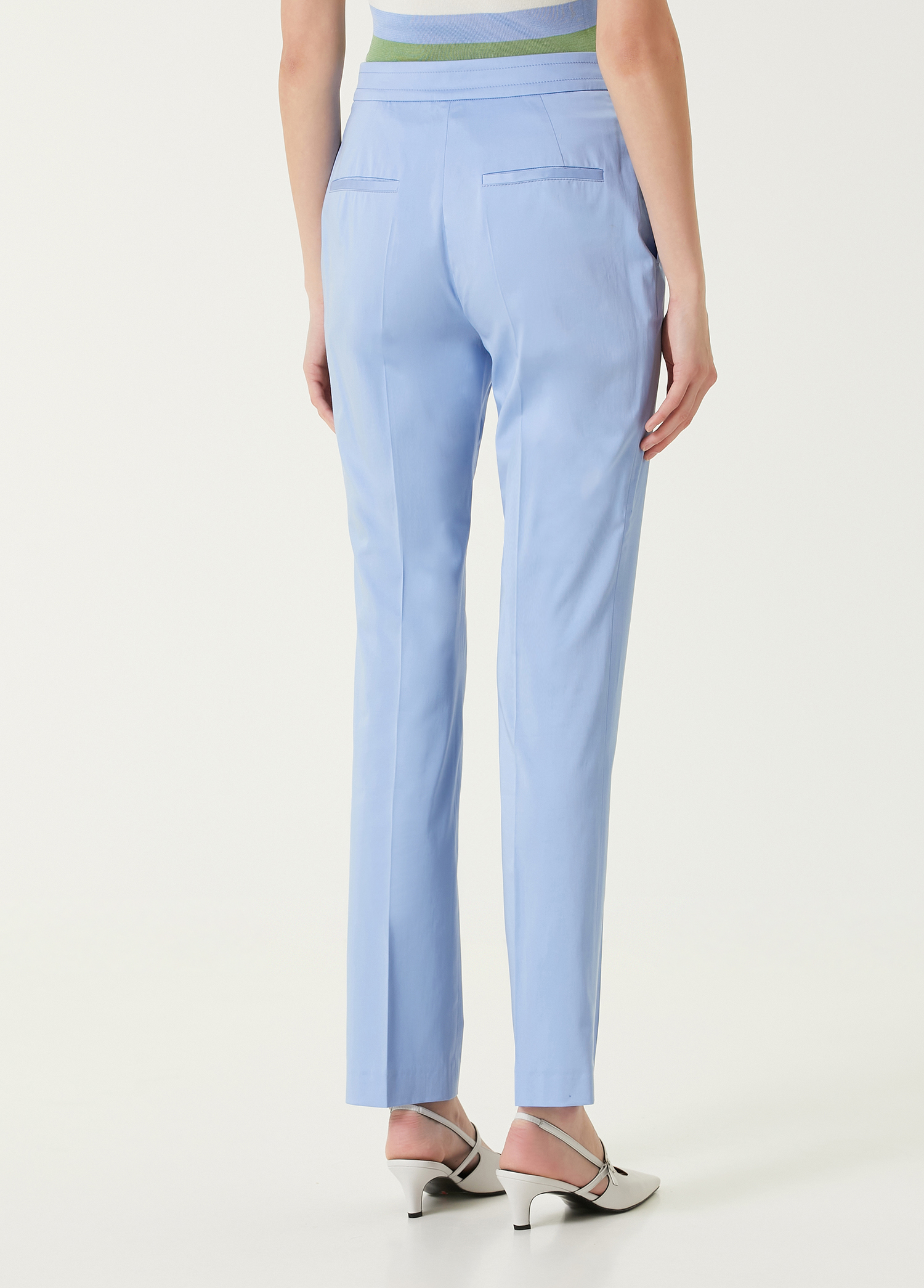 Boss - شلوار آبی اسلیم فیت زنانه - تصویر 5