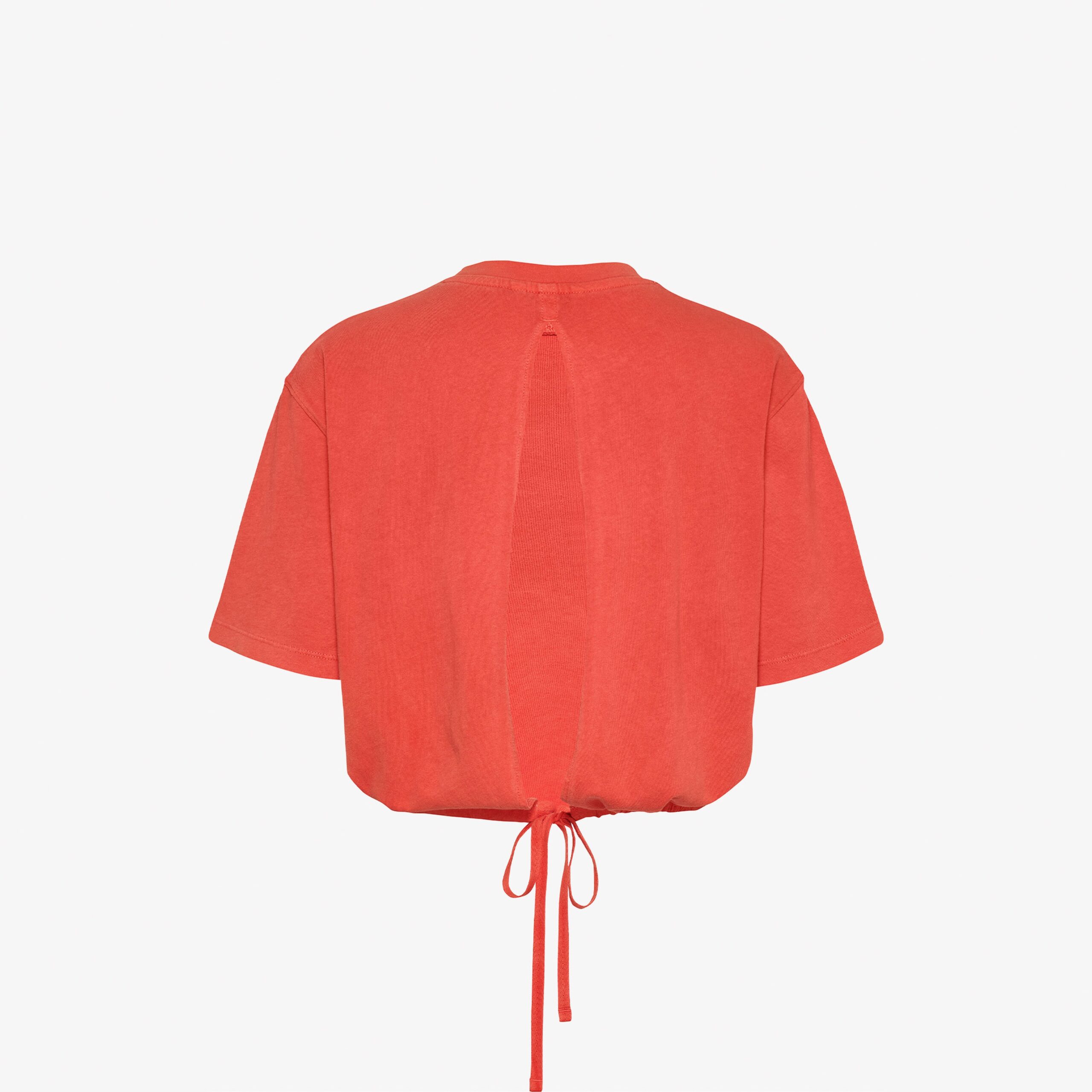 تیشرت نارنجی زنانه پشت باز طرح GMD Script مدل Tommy Jeans - تصویر 5