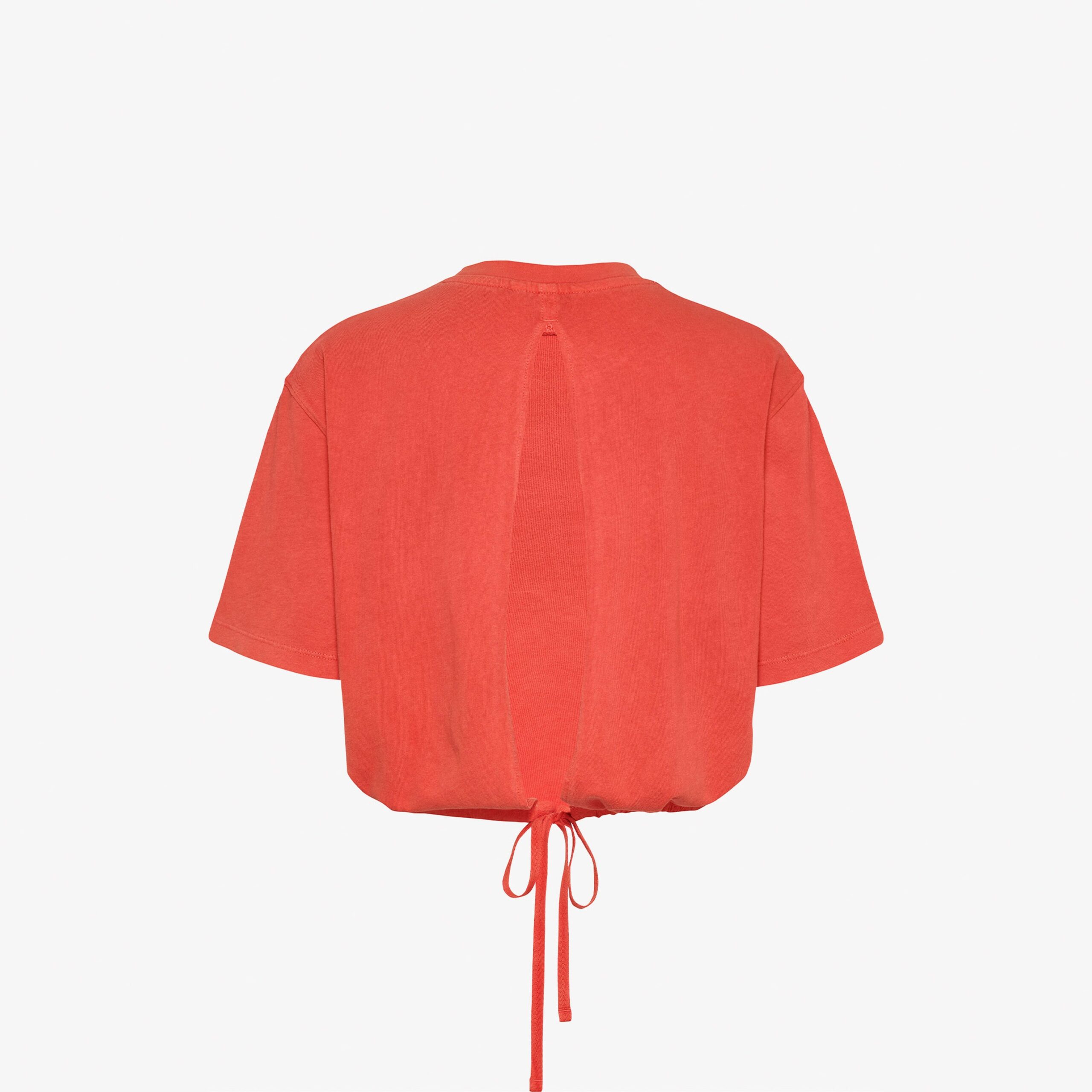 تیشرت نارنجی زنانه پشت باز طرح GMD Script مدل Tommy Jeans - تصویر 2