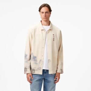 پیراهن مردانه کلاسیک کرم رنگ UNITED4