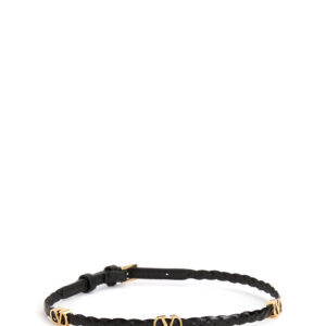 Valentino Garavani - دستبند چرمی زنانه مشکی